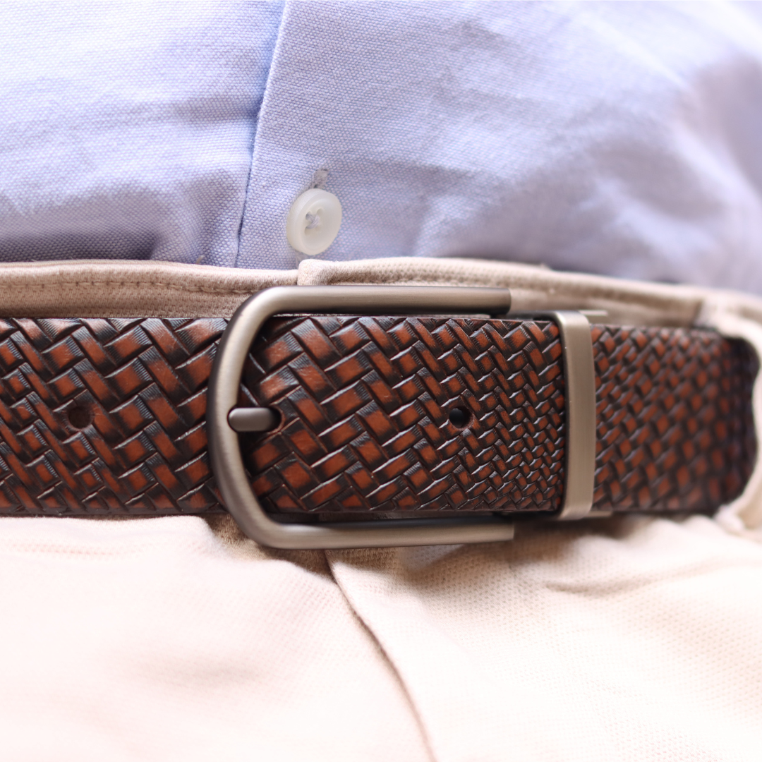 Woven Embossed Reversible Belt