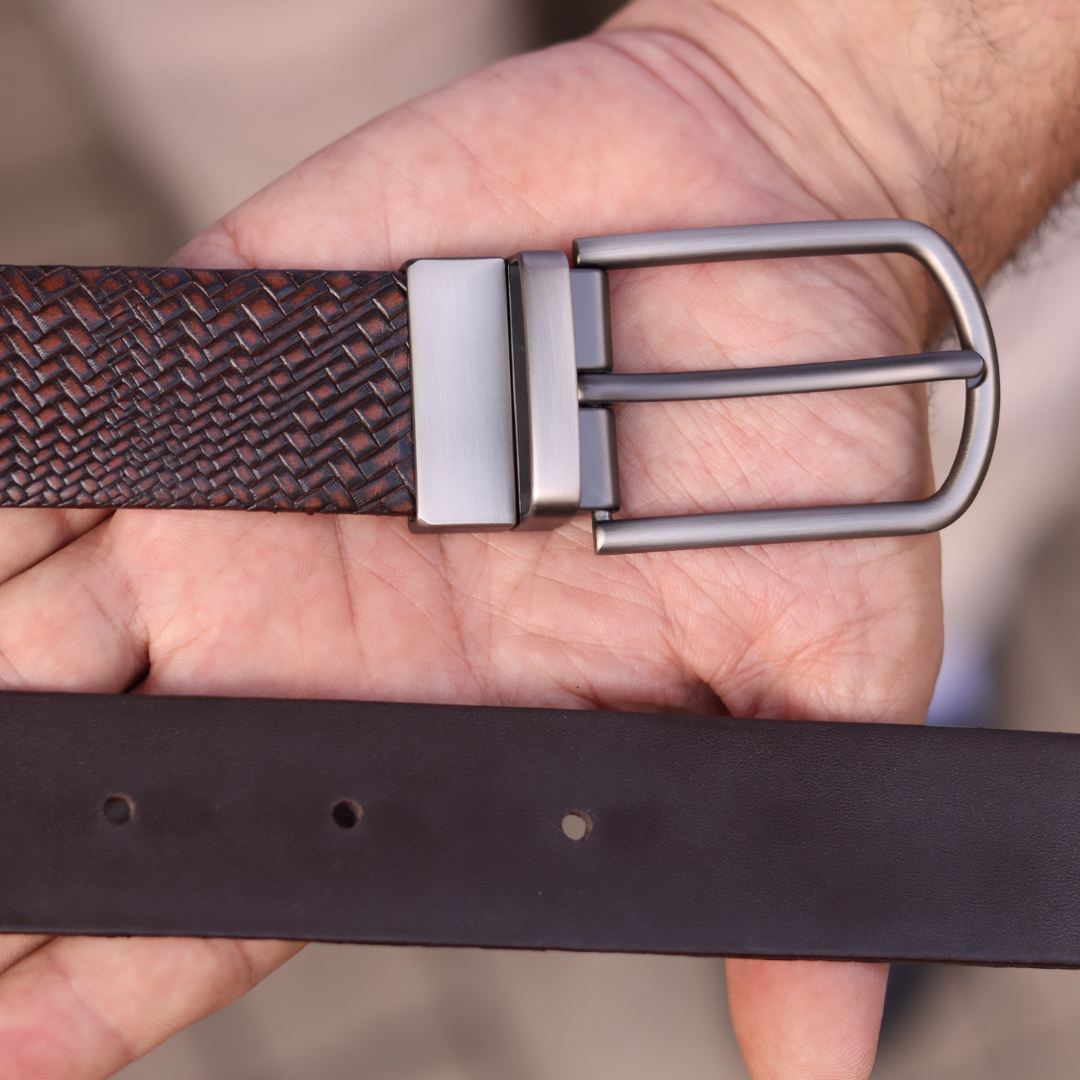 Woven Embossed Reversible Belt